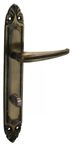 Baroková sada kľučiek Starožitný Drhnutý povrch 55 mm WC