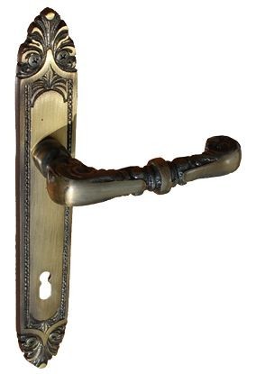 Baroque Special Handle set Antique Scrubbed surface 90 mm WC