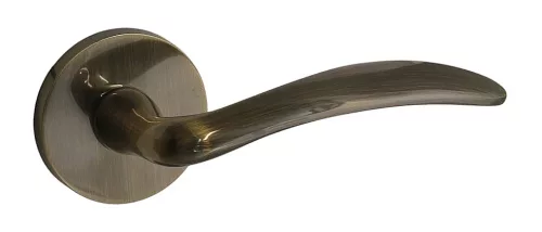 Rozetă rotundă de măsline, doar mâner pentru suprafață periată antică pe rozeta superioară