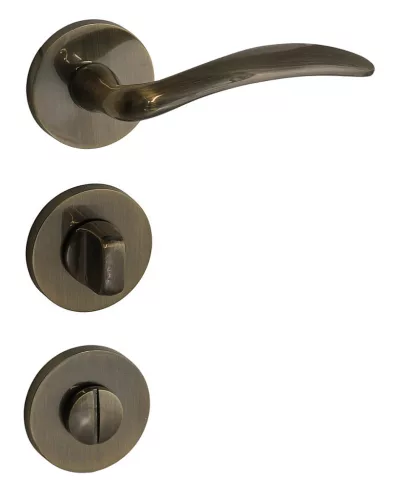 WC cu suprafață periată antic cu Rozetă rotundă