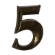 5 Număr de casă din bronz antic