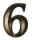 6 și 9 număr de casă din bronz antic