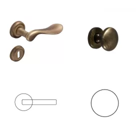   Mira Premium Türknauf BB Knopf/Türknauf mit Antiquitäter gescheuertr Oberfläche