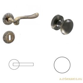   Vintage Antiquität Runder Antiquitäter BB Knopf/Türknauf mit gescheuertr Oberfläche