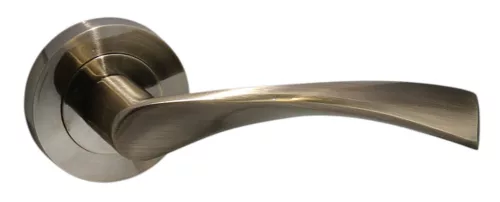 Rozetă rotundă Gréta Suprafață curățată antic Doar mâner pe rozeta superioară