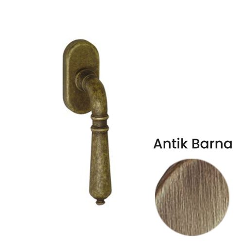 Valentina-Ambra rozettás Antique Scrubbed surface BB Antique Scrubbed surface Large Window half handle Buk