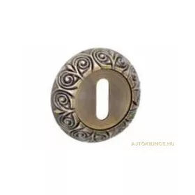   Runde Rosette (Antiquität Vintage) Antiquität gescheuert Oberfläche BB Schlossabdeckung von unten nach oben