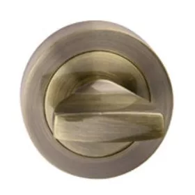   Runde Rosette (Gréta) Antiquitäte WC Abdeckung mit geschrubbter Oberfläche unten und oben