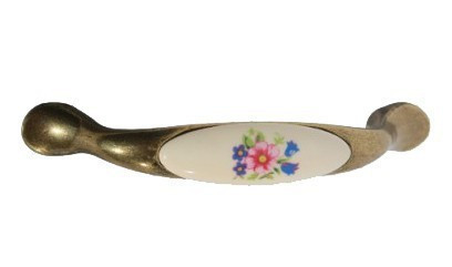 Mâner mobilă/butonul de cont 1152 Floral colorat 96 mm