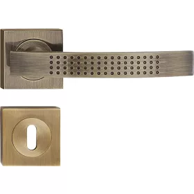 ASTRA ajtókilincs szögletes rozettás antik BB