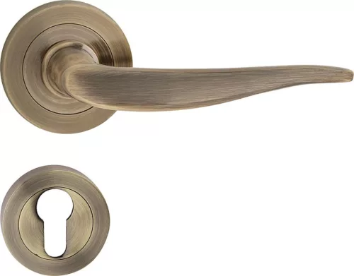 MONICA ajtókilincs kerek rozettás antik PZ