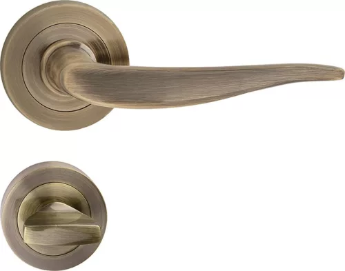 MONICA ajtókilincs kerek rozettás antik WC