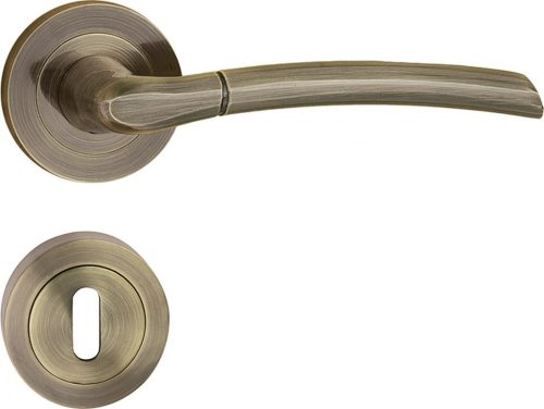 ZORBA ajtókilincs kerek rozettás antik BB