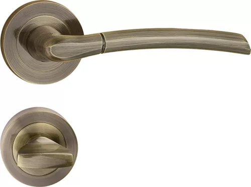 ZORBA ajtókilincs kerek rozettás antik WC