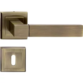 BÉTA ajtóajtókilincs szögletes rozettás antik BB