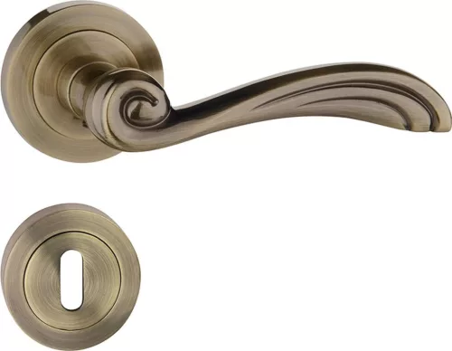 ORION ajtókilincs kerek rozettás antik BB