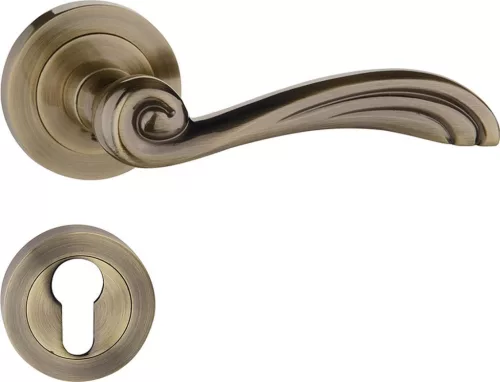 ORION ajtókilincs kerek rozettás antik PZ