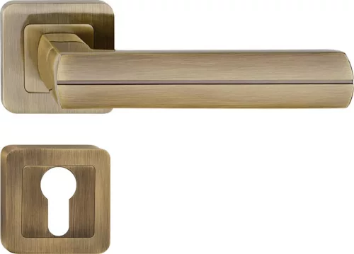 VIVA ajtókilincs kerek rozettás antik PZ