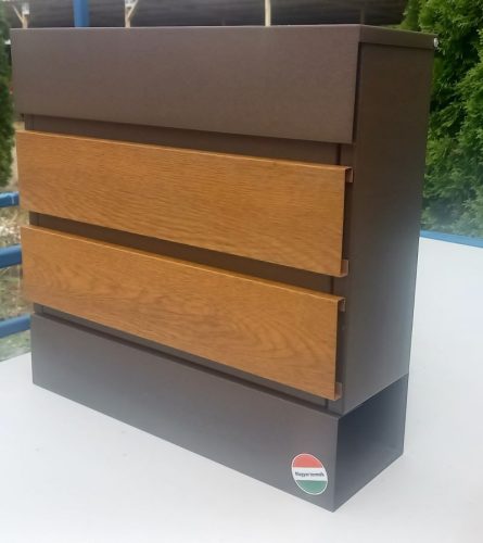 Proiectarea gardului cutiei poștale III. Decor lemn Nero-Stejar auriu