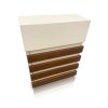 Mailbox Four-Lines Wood Decor Beige-Gold Oak