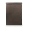 Mailbox Four-Lines Wood Decor Nero-Walnut