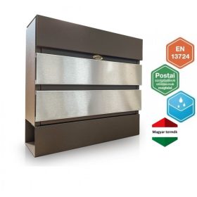   Proiectarea gardului cutiei poștale III. Maro + decor periat