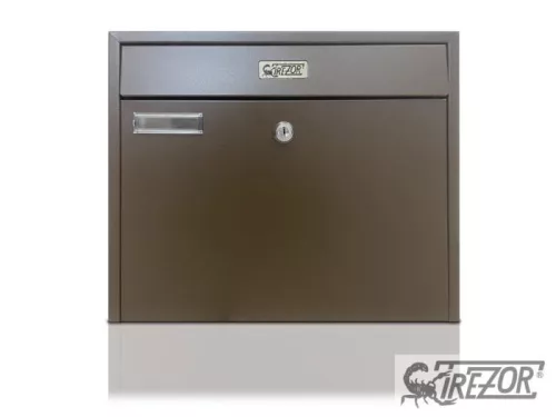 Cutie poștală impermeabilă maro