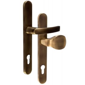   Hero Oval Security Antique brushed Surface 90 mm PZ Button/Handle