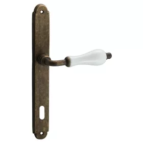   Samoha-Diána Ecranat Alb Porțelan insert Patina Antic 90 mm BB