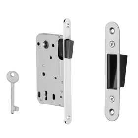   Blocare magnetica Crom satinat 50/90mm BB gaura cheii normala