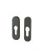 PZ oval rosette Large For Half Window handle Graphite/Anthracite