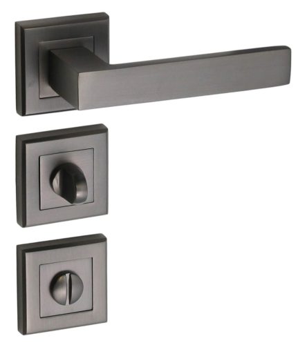 Matrix Rozetă pătrată WC antracit / gri grafit