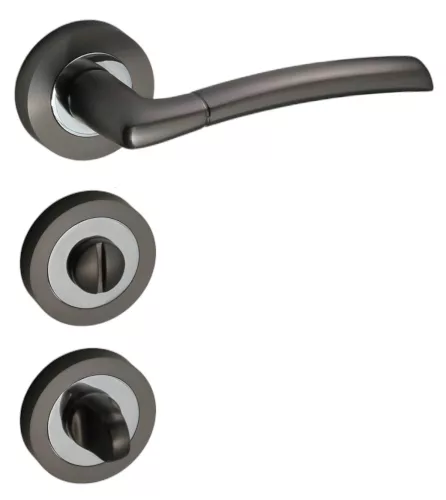 Figo Round Rosette Anthracite / graphite gray WC