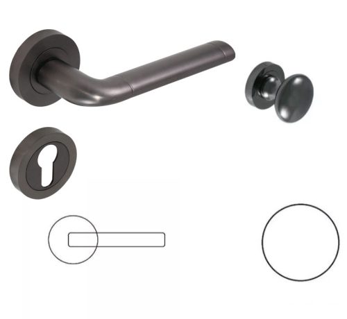 Lindo Anthracite / graphite gray PZ Button/Handle