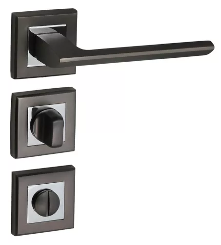 Rozetă pătrată Kvantum WC antracit / gri grafit