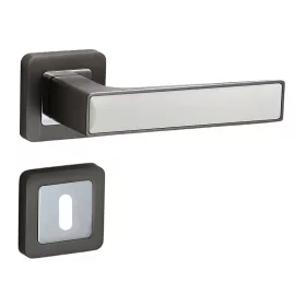   Rozetă pătrată Deco Antracit/Graphit Gri cu inserție albă BB