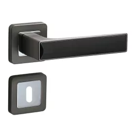   Rozetă pătrată Deco Antracit/Graphit Gri cu inserție neagră BB