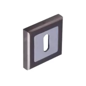   Quadratische Rosette (Star Trend) Anthrazit/Graphitgrau BB Bottom Top Schlossabdeckung