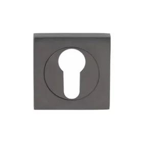   Quadratische Rosette Anthrazit/Graphitgrau PZ Dichtungsabdeckung von unten nach oben