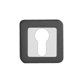   Quadratische Rosette Anthrazit/Graphitgrau PZ Dichtungsabdeckung von unten nach oben