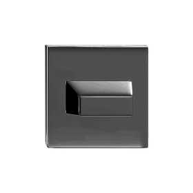   Quadratische Rosette Graphit untere WC Dichtungsabdeckung unten/oben