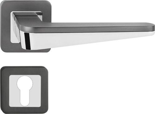 DUO/NYITOTT nyél kerek rozettás grafit PZ