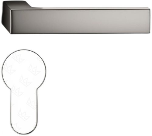 FOCUS ajtókilincs szögletes rozettás Q SLIM vékony sötétszürke - CORONA PREMIUM WC