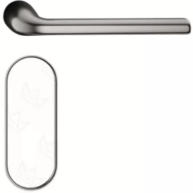   SCANDI ajtóajtókilincs négyzet alakú rozettás Q SLIM vékony sötétszürke - CORONA PREMIUM BB