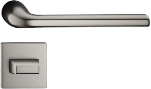 SCANDI ajtóajtókilincs négyzet alakú rozettás Q SLIM vékony sötétszürke - CORONA PREMIUM WC