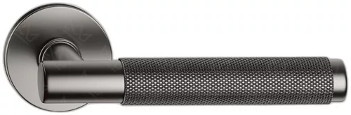 TIME ajtókilincs kerek rozettás R SLIM sötétszürke - CORONA PREMIUM színben Csak kilincs felső roze