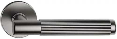 TIME LINEAR ajtókilincs kerek rozettás R SLIM sötétszürke - CORONA PREMIUM Csak kilincs felső rozet