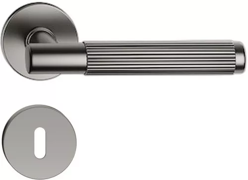 TIME LINEAR ajtókilincs kerek rozettás R SLIM sötétszürke - CORONA PREMIUM BB