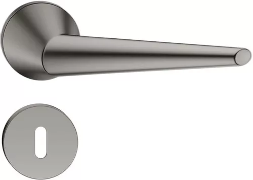 UNICA ajtókilincs kerek rozettás R SLIM vékony sötétszürke - CORONA PREMIUM BB