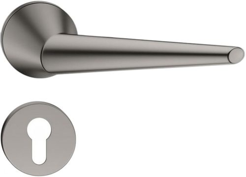 UNICA ajtókilincs kerek rozettás R SLIM vékony sötétszürke - CORONA PREMIUM PZ